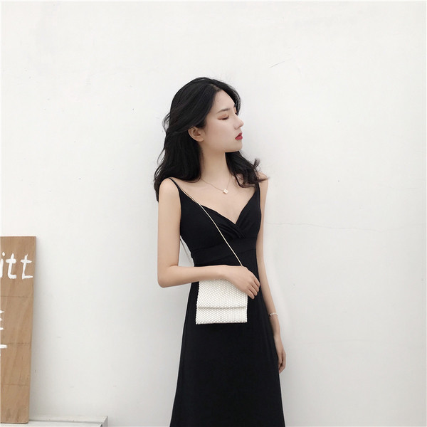 Rochie lunga de dama eleganta in trei culori