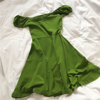 Καθημερινό γυναικείο φόρεμα σε πράσινο χρώμα