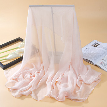 Изчистен дамски тънък шал за лятото в няколко цвята