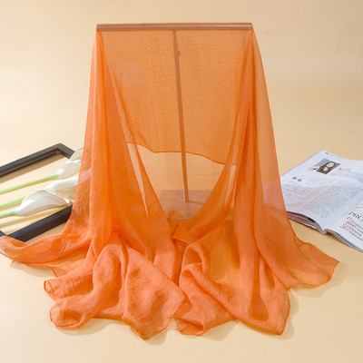 Изчистен дамски тънък шал за лятото в няколко цвята