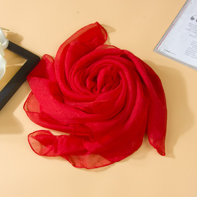 Изчистен дамски тънък шал за лятото в няколко цвята