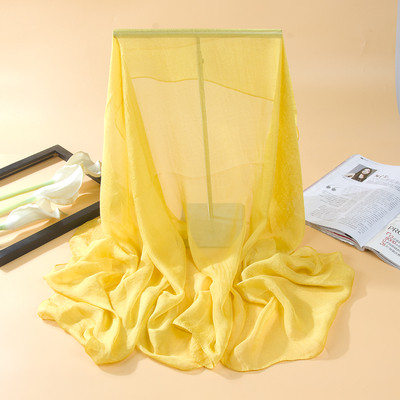 Изчистен дамски тънък шал за лятото в няколко цвята