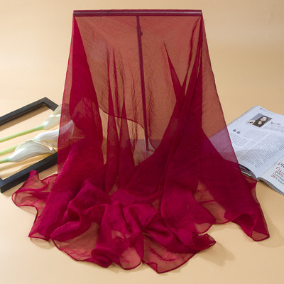 Изчистен дамски тънък шал за лятото в няколко цвята