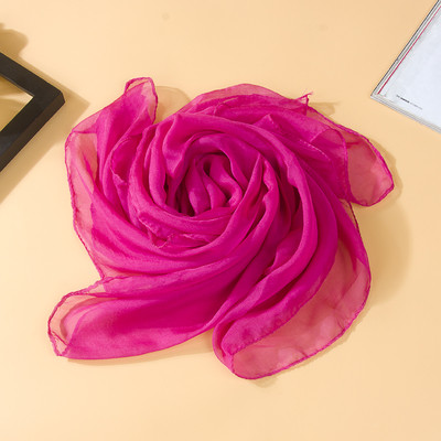 Изчистен дамски тънък шал за лятото в няколко цвята