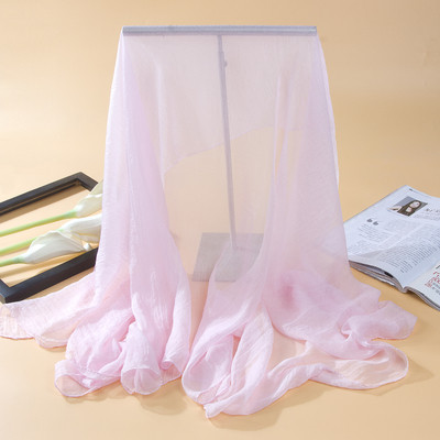 Изчистен дамски тънък шал за лятото в няколко цвята