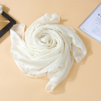 Изчистен дамски тънък шал за лятото в няколко цвята