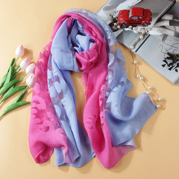 Копринен дамски шал за лятото с дантела в различни цветове