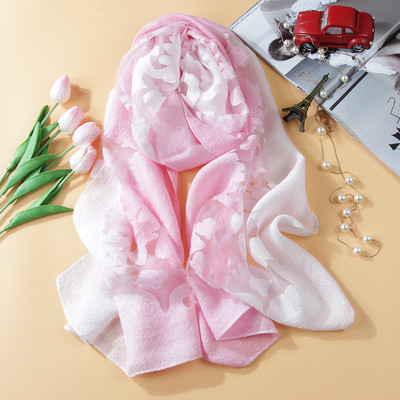 Μεταξωτό γυναικείο κασκόλ από δαντέλα για το καλοκαίρι με δαντέλα σε διαφορετικά χρώματα