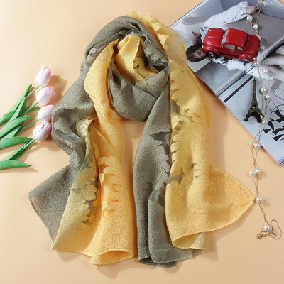 Μεταξωτό γυναικείο κασκόλ από δαντέλα για το καλοκαίρι με δαντέλα σε διαφορετικά χρώματα