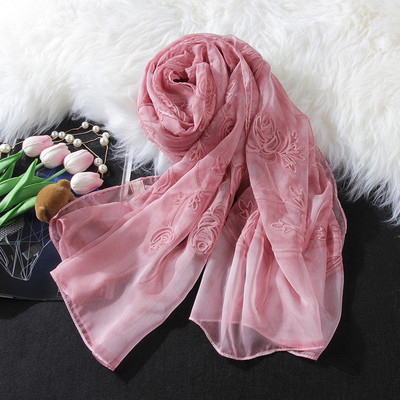 Slim women`s scarf for summer in two colors