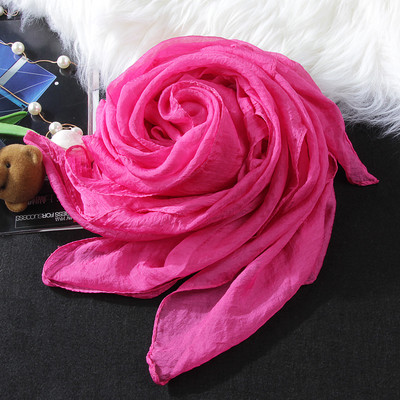 Едноцветни дамски шалове за лятото от шифон в няколко цвята