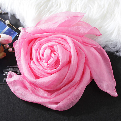 Едноцветни дамски шалове за лятото от шифон в няколко цвята