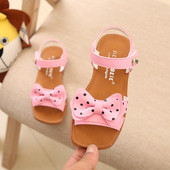 Παιδικά σανδάλια με κορδέλα σε τρία χρώματα