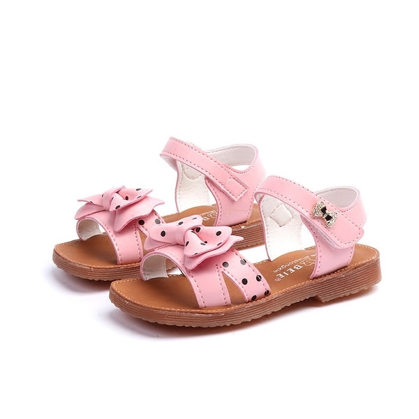 Παιδικά σανδάλια με κορδέλα σε τρία χρώματα