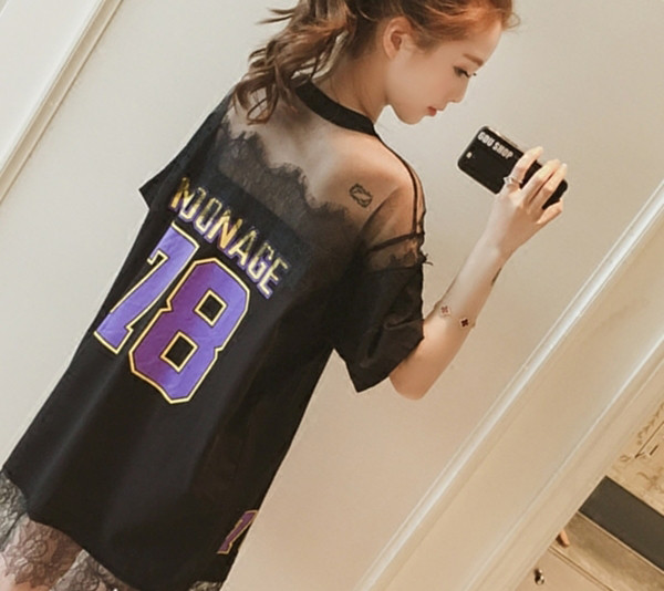 Rochie casual de dama cu dantela in doua culori