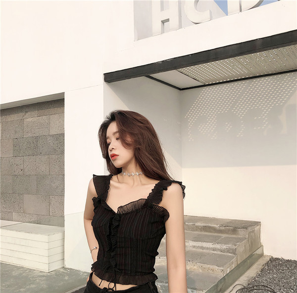 Maieu de damă translucid în două culori cu fermoar la spate