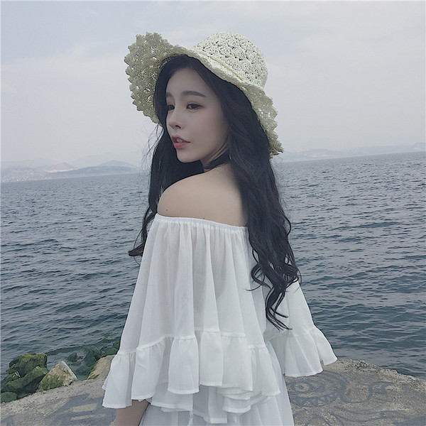 Damaszt ruha fodrokkal - három színben