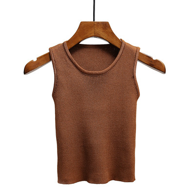 Maieu scurt de damă elastic cu guler în formă de O în mai multe culori