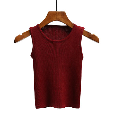 Maieu scurt de damă elastic cu guler în formă de O în mai multe culori