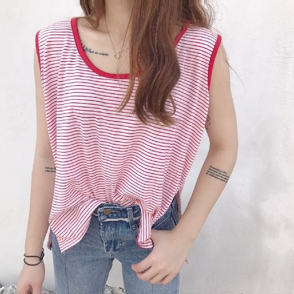 Maieu cu dungi de dama model larg in doua culori