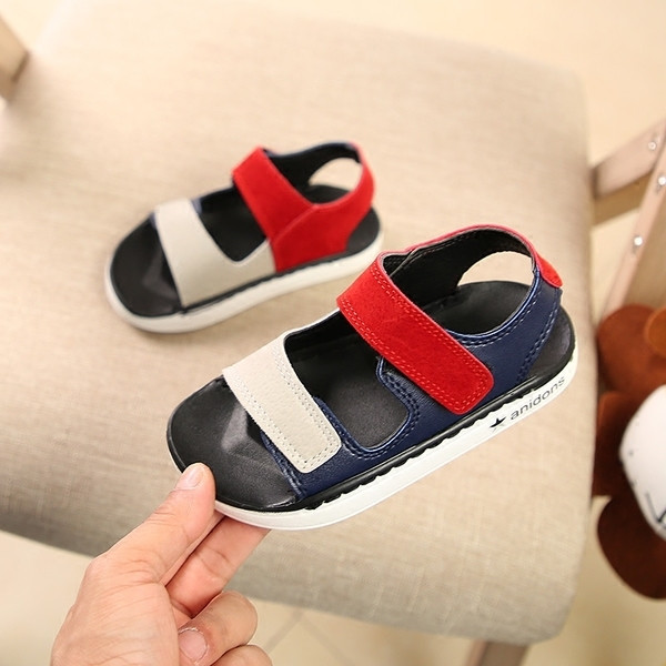 Sandale sport și de zi cu zi pentru copii în două culori cu autocolante