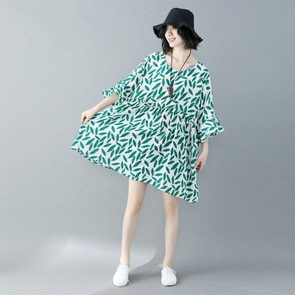  MAXI  μεγέθους γυναικείο μπλουζοφόρεμα για το καλοκαίρι