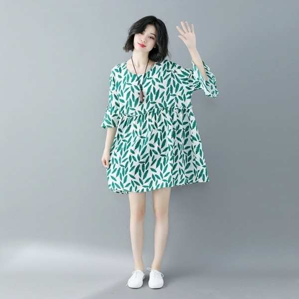  MAXI  μεγέθους γυναικείο μπλουζοφόρεμα για το καλοκαίρι