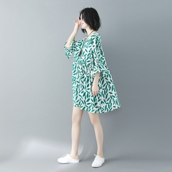  MAXI  μεγέθους γυναικείο μπλουζοφόρεμα για το καλοκαίρι