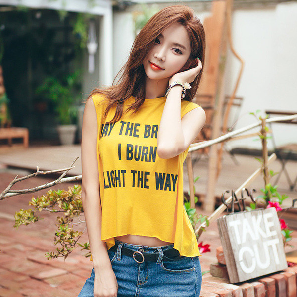 Maieu de zi cu zi pentru femei în trei culori cu inscripție