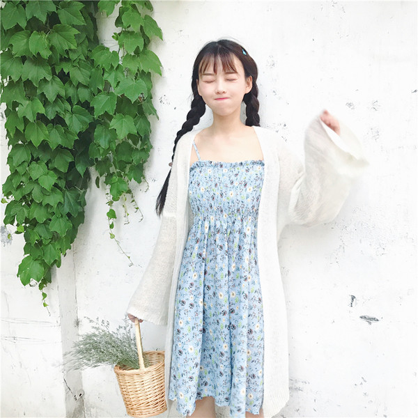 Rochie casual de dama cu motiv floral in trei culori