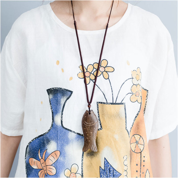 Γυναικείο μπλουζάκι MAXI  μεγέθους με κοντό μανίκι και εκτύπωση σε τρία χρώματα