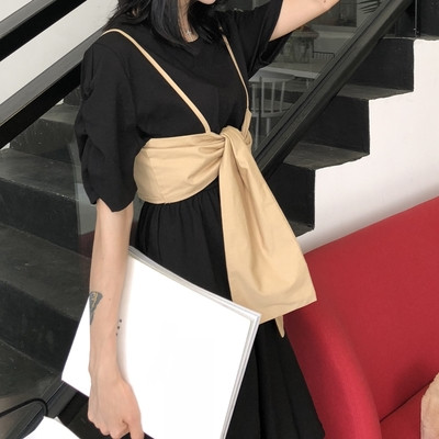 Casual γυναικείο φόρεμα με 3/4 μανίκι σε freestyle σε τρία χρώματα