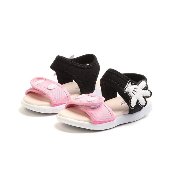 Sandale pentru copii pentru fete și băieți în trei culori cu autocolante