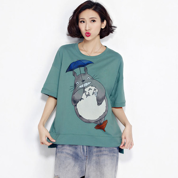 MAXI méretű női póló rövid ujjal, rátéttel, három színben