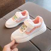 Sport és mindennapi gyerek tornacipő fiúknak nyakkendővel és matricával