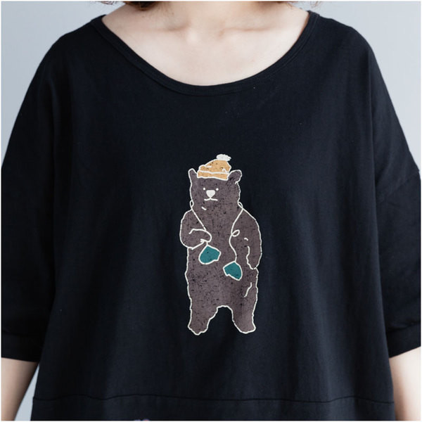 Tricou de dama marimea MAXI pentru vara cu aplicatie in trei culori