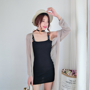 Γυναικείο φόρεμα σε γκρι, καφέ, πράσινο και μαύρο χρώμα