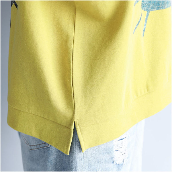 Βαμβακερή γυναικεία μπλούζα MAXI  μεγέθους σε τρία χρώματα