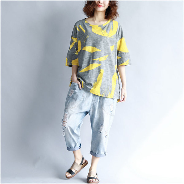 Tricou de dama marimea MAXI cu maneca scurta in trei culori