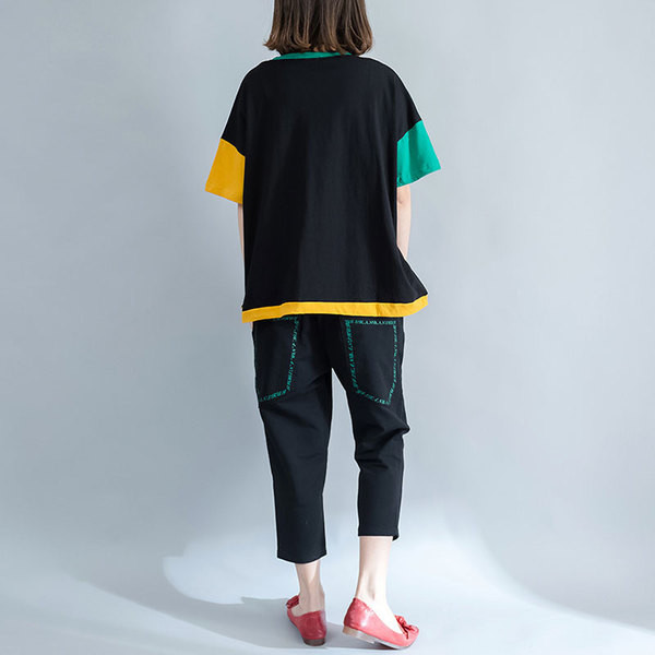 Tricou format MAXI board cu maneci scurte si aplicatie