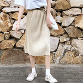 Καθημερινή γυναικεία  φούστα με  μήκος κάτω από το γόνατο σε δύο χρώματα