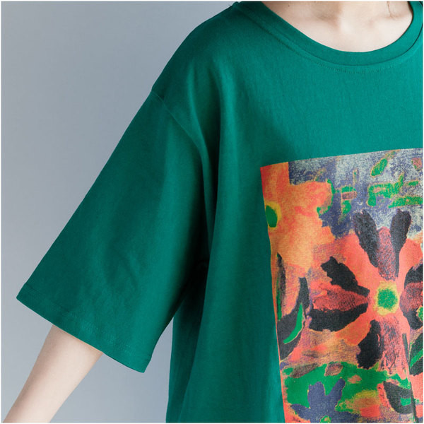 Tricou dama marimea MAXI pentru vara cu aplicatie in trei culori