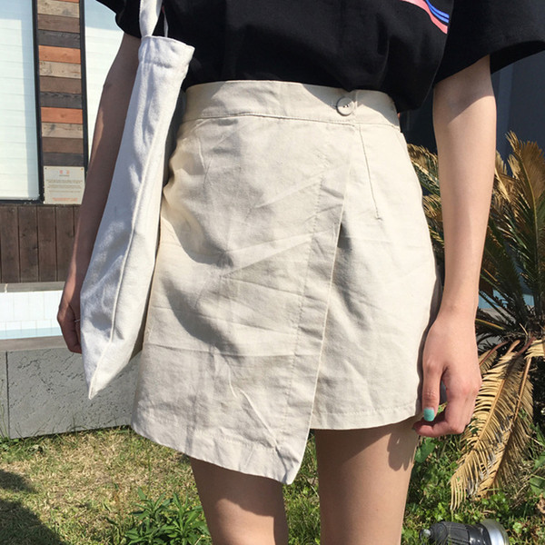 Κομψή γυναικεία φούστα - παντελόνι με ασύμμετρο μήκος