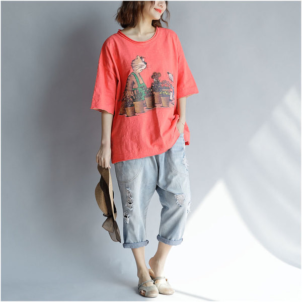 MAXI γυναικείο μπλουζάκι  με κοντό μανίκι σε τρία χρώματα