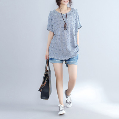 Bluza de dama marimi MAXI cu maneca scurta