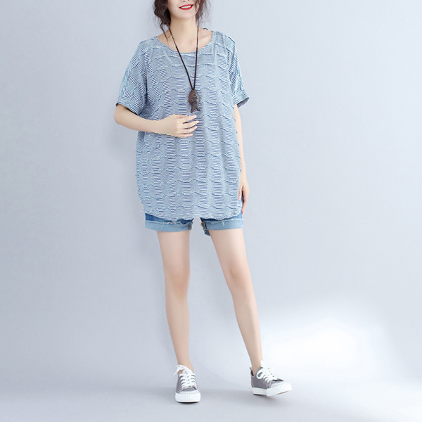 Bluza de dama marimi MAXI cu maneca scurta