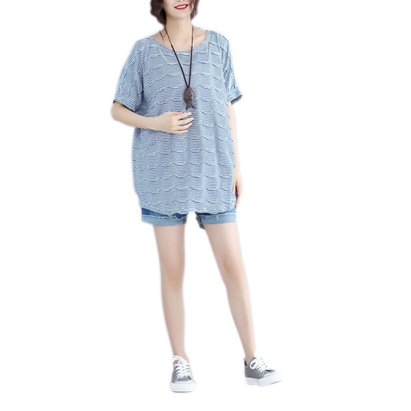 Bluza de dama marimi MAXI cu maneca scurta