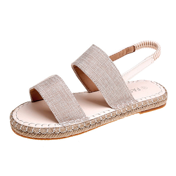 Lapos talpú női szandál két színben