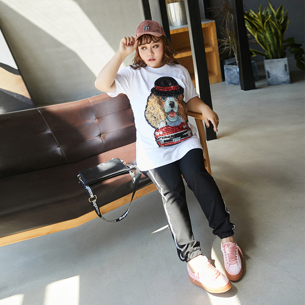 Γυναικεία μπλούζα μεγέθους MAXI με εφαρμογή σε τρία χρώματα