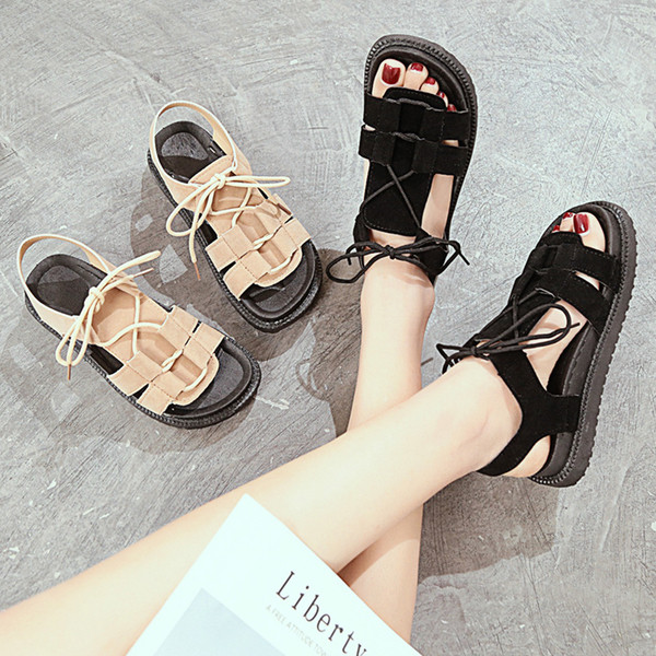 Kényelmes női velúr szandál fűzős két színben